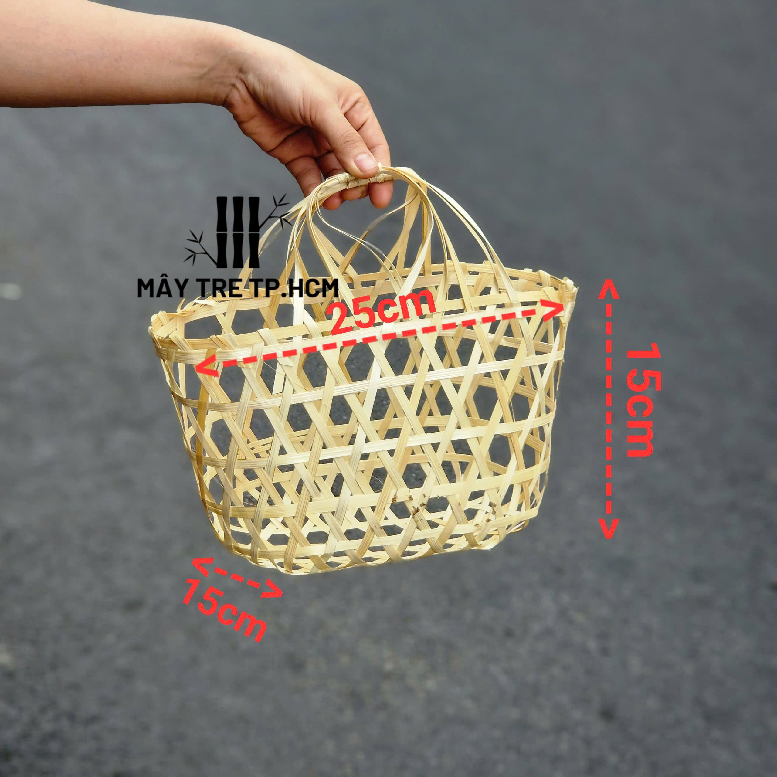 Giỏ tre đựng trái cây, giỏ đựng quà hủ hạt, giỏ quà tặng, giỏ đựng đồ