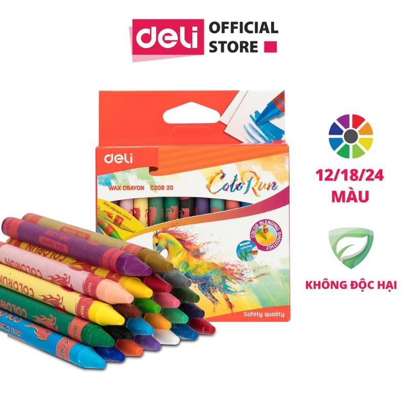 Sáp màu deli crayon c20800 /c20810/c20820