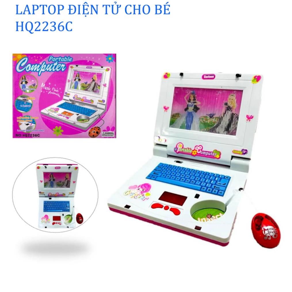 Đồ Chơi Laptop Điện Tử Cho Bé Có Nhạc Và Đèn