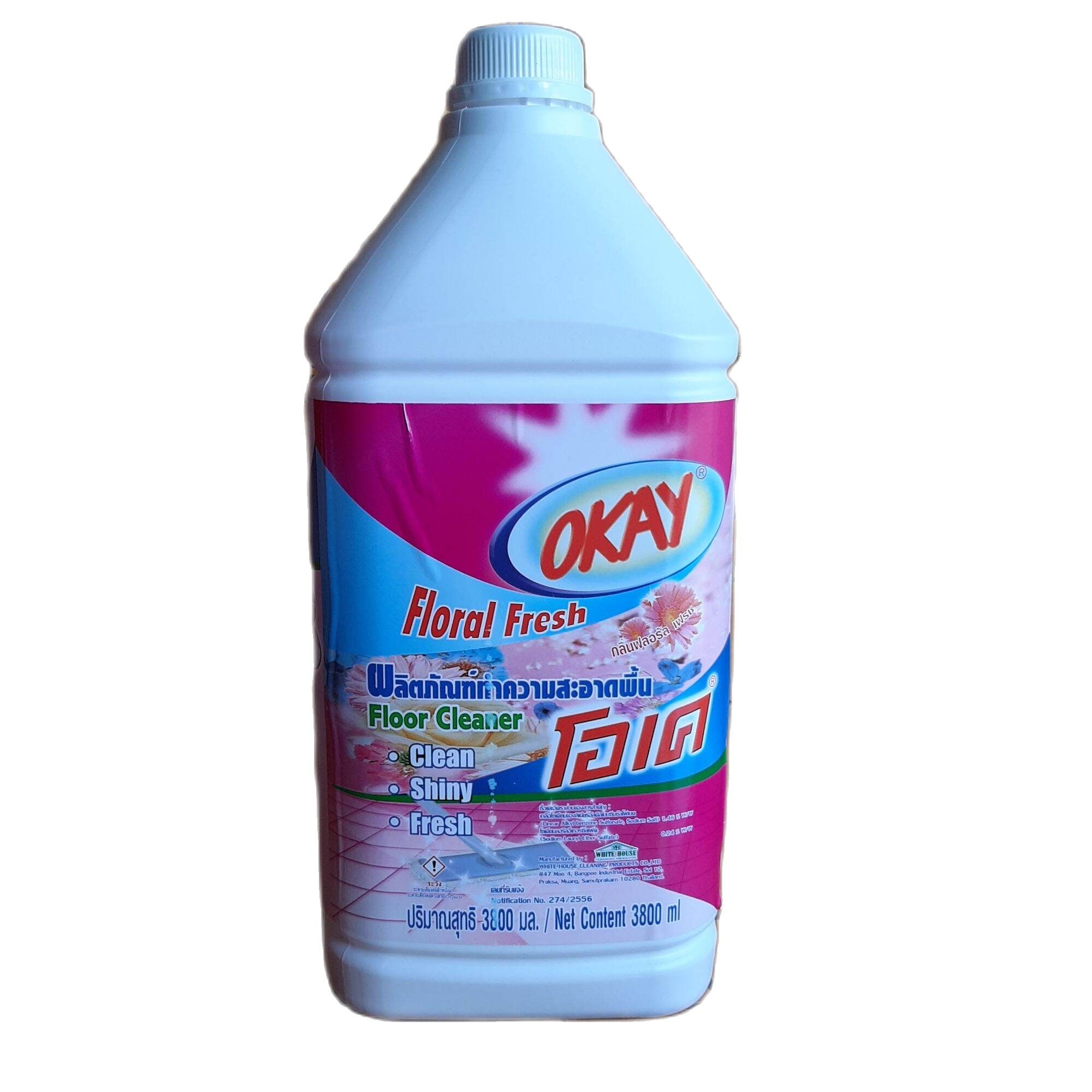 Nước Lau sàn Okay Thái Lan hồng 3l8 diệt khuẩn