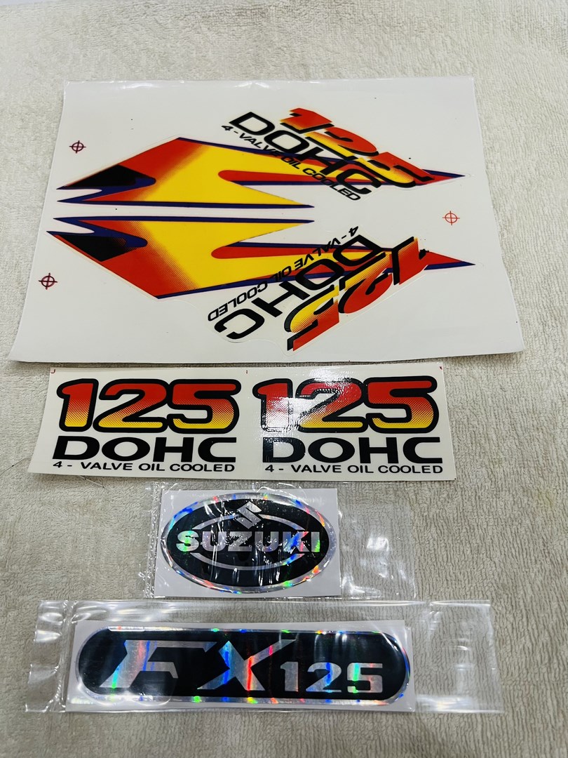 Bộ tem decal dán xe máy Suzuki Fx 125 DOHC huyền thoại zin thái siêu đẹp