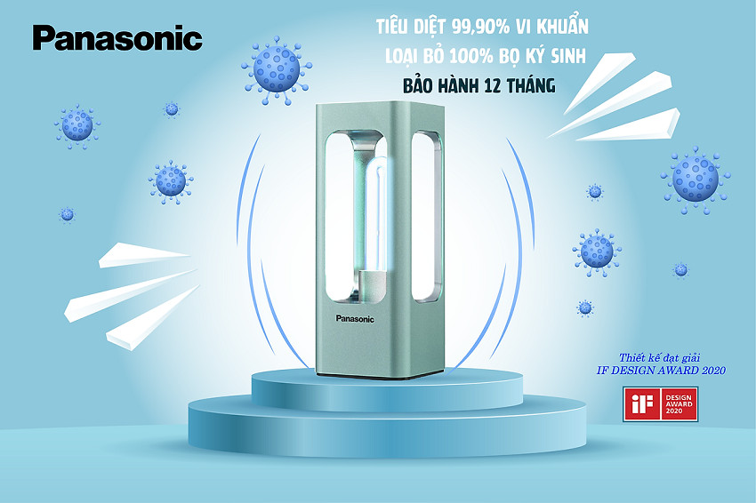 Đèn diệt khuẩn bằng tia uv panasonic sjd3001t88a