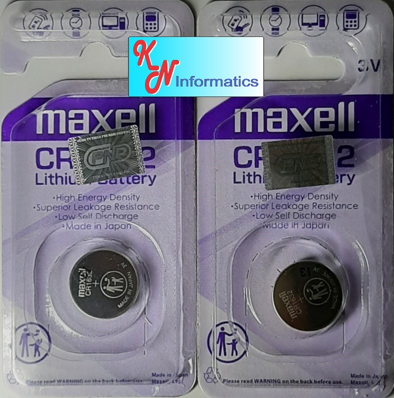 2 vỉ Pin CR1632 Maxell - (1 vỉ có 1 viên) - Hàng chính hãng - Made in Japan.