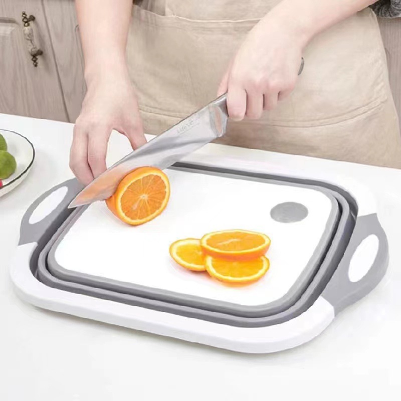 [COMBO: THỚT+ CHẬU RỬA+ RỔ] Thớt Kèm Chậu Gấp Gọn Có Lỗ Thoát Nước Đa Năng Thớt rổ 2 trong 1- thớt nhựa đa năng gác bồn rửa chén có rỏ gấp gọn siêu tiện lợi - rổ đựng đa năng - chậu đựng