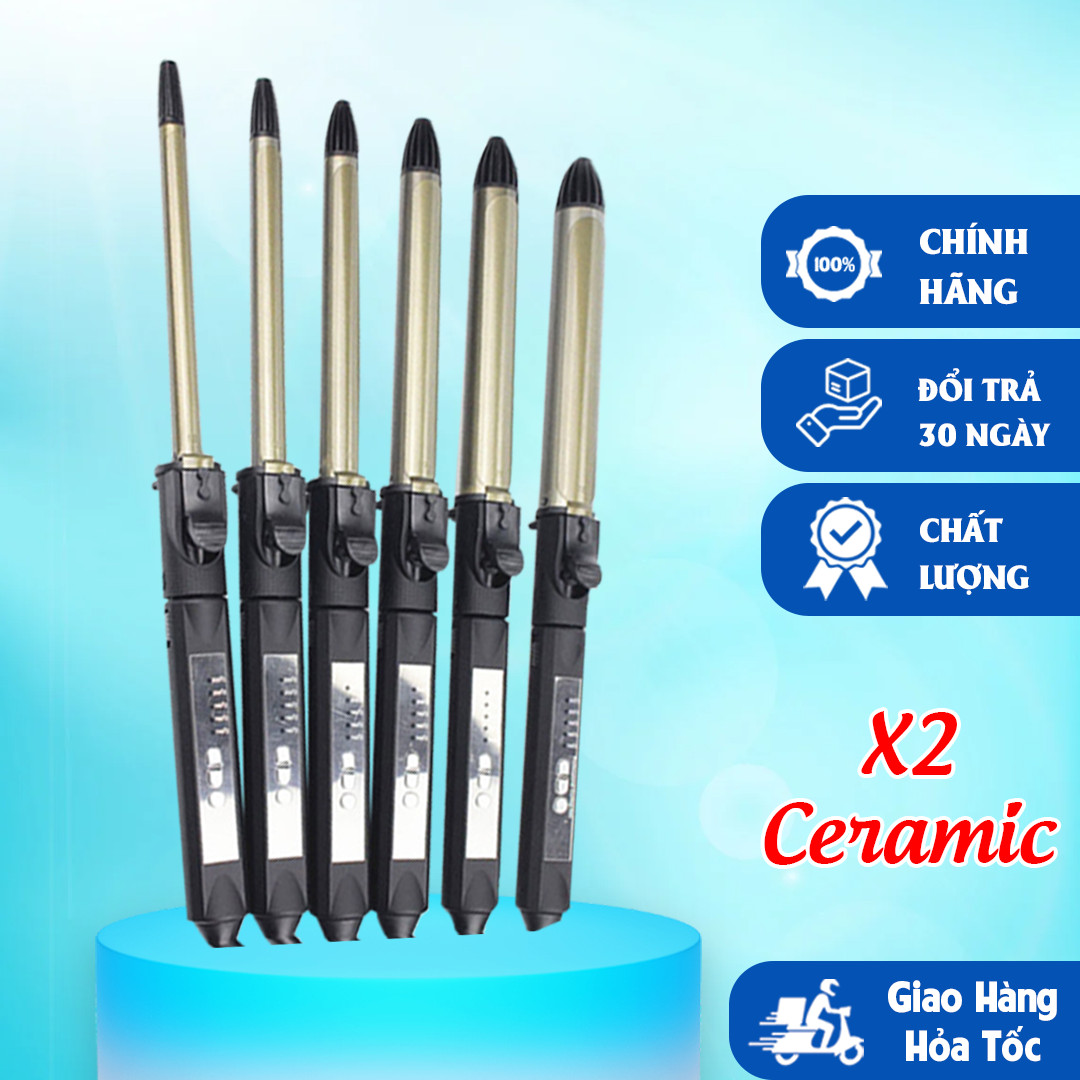 Máy uốn tóc xoăn sóng tự động phong cách Hàn Quốc , máy làm tóc nhiều size tuỳ chỉnh nhiệt độ