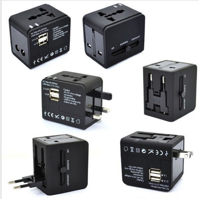 Ổ cắm điện đa năng quốc tế kèm 2 cổng usb