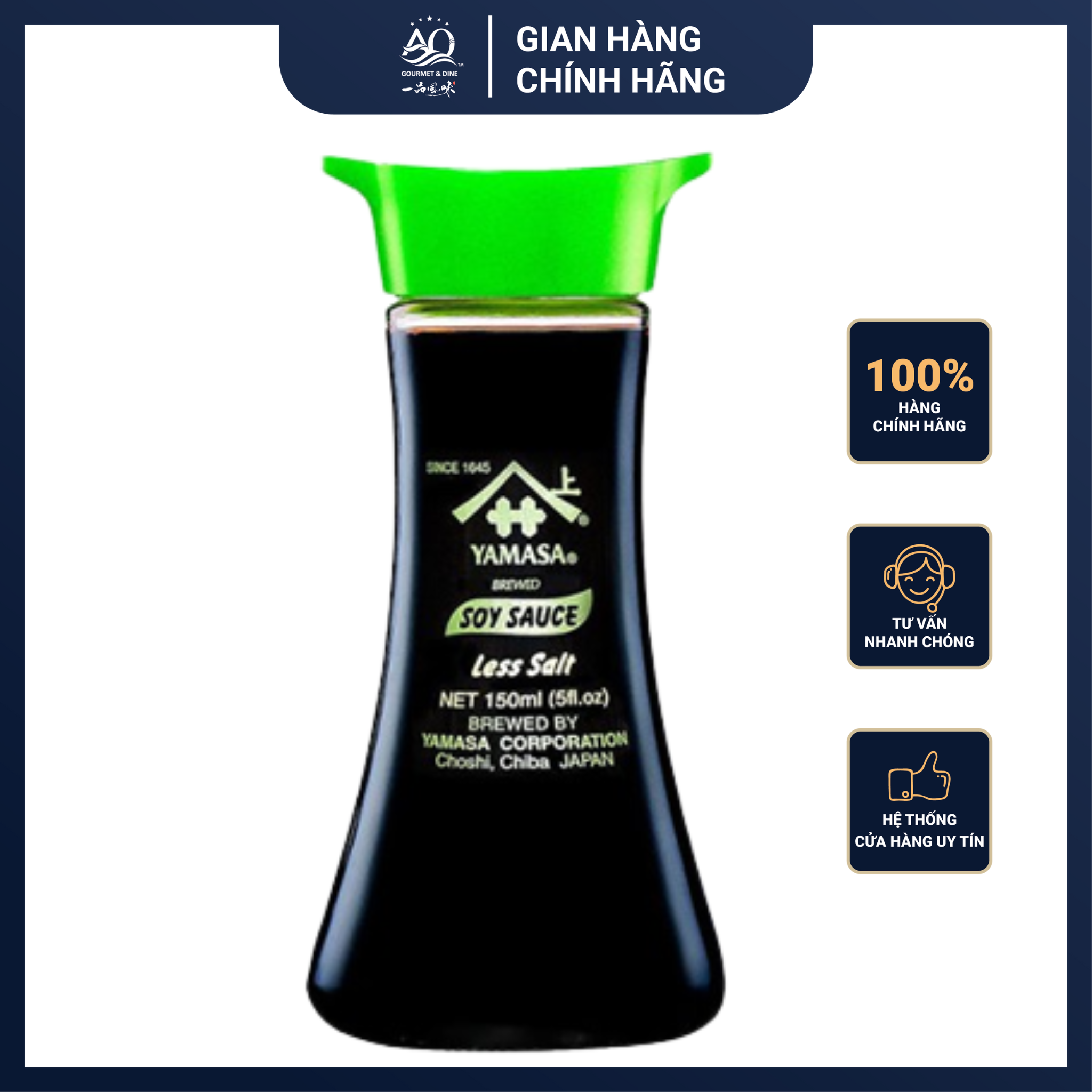 Nước tương nhật bản ít muối yamasa shoyu 150ml - light soy sauce yamasashoyu 150ml