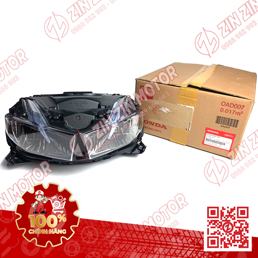 Chóa Đèn Pha Trước Winner X V3 2022+, Winner X V2 2019 2020 2021, RS150X, RS150 V3 33100-K56-V51 Chính Hãng Honda - ZZM