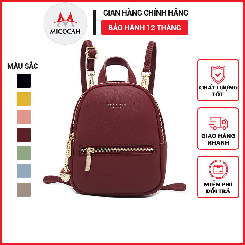 Balo Nữ Mini Thời Trang  FOREVER YOUNG Đi Học Đi Chơi Phong Cách Châu Âu Sang Trọng BL02 - Micocah Mall