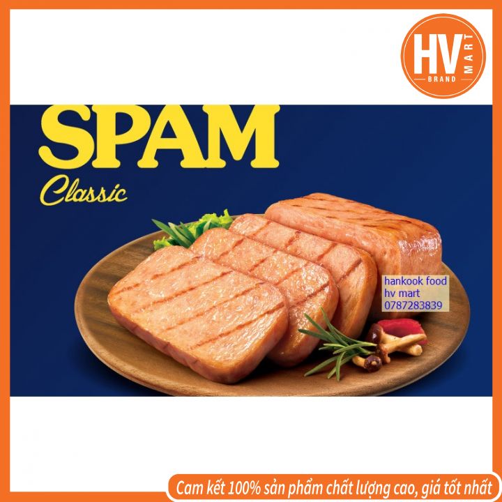 [Hàng Cao Cấp] Thịt Hộp SPAM Classic Hàn Quốc 340g