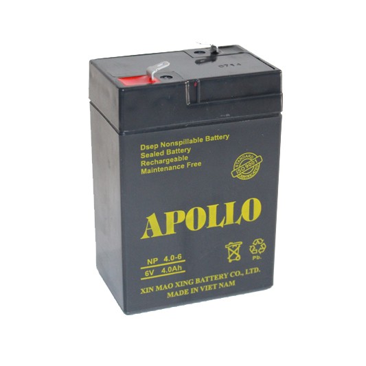 [HCM]Bình Acquy Apollo 6V 4Ah