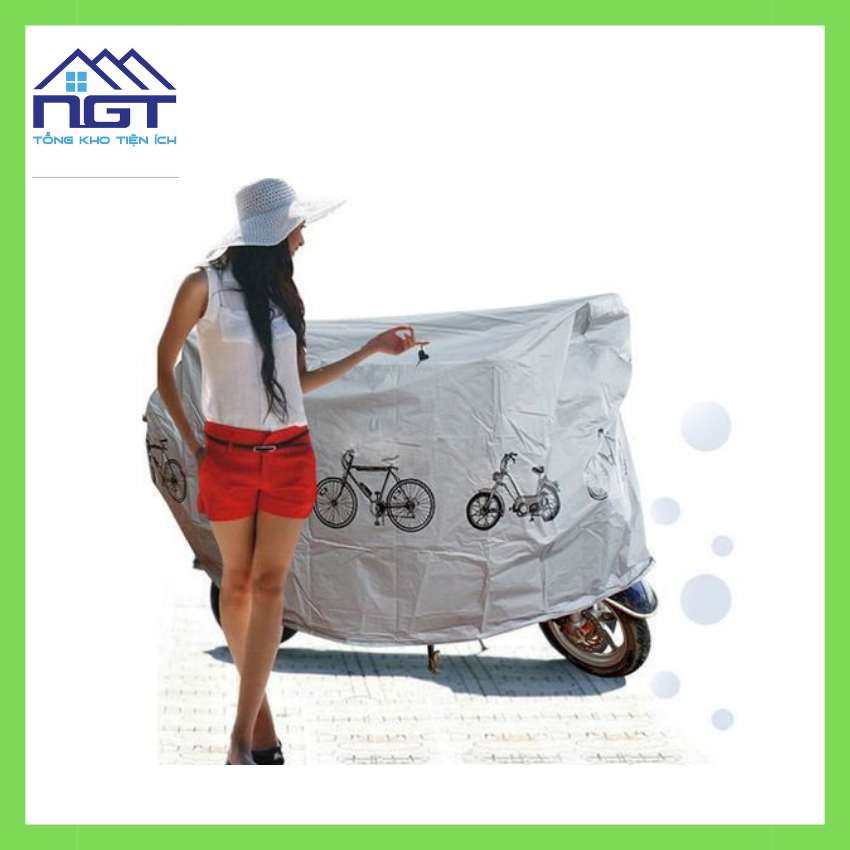 Bạt phủ xe máy che nắng che mưa