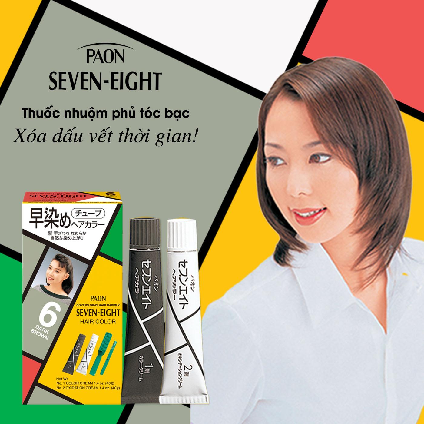 Nhuộm phủ bạc seven eight số 6 nhật bản