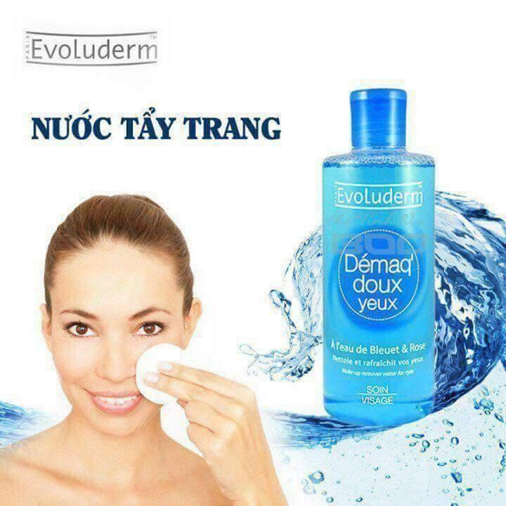 Nước tẩy trang evolum - chai xanh