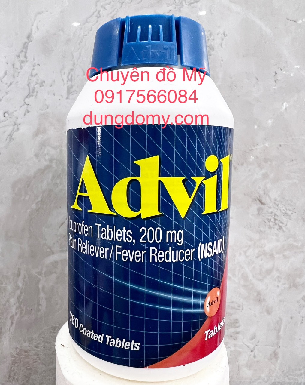 Date t9/2024_advil lbuprofen 200mg 360 viên của mỹ