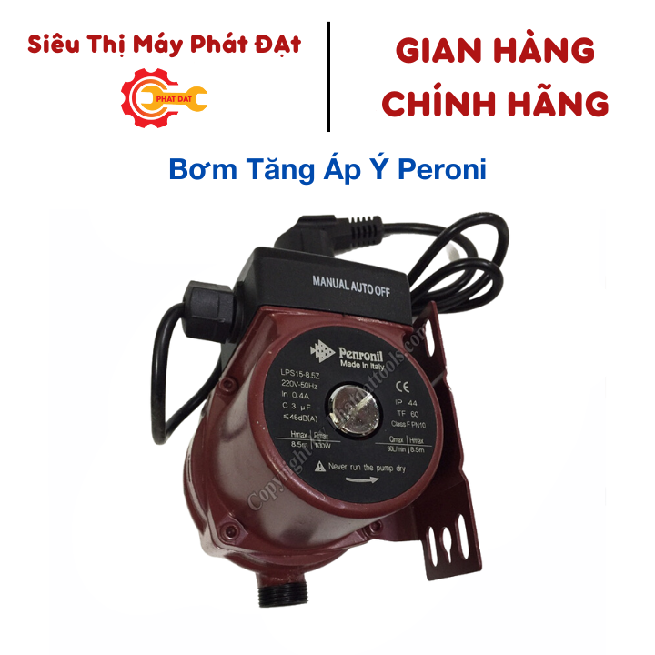Bơm tăng áp Ý Peroni - Bơm tăng áp nhập khẩu 100W