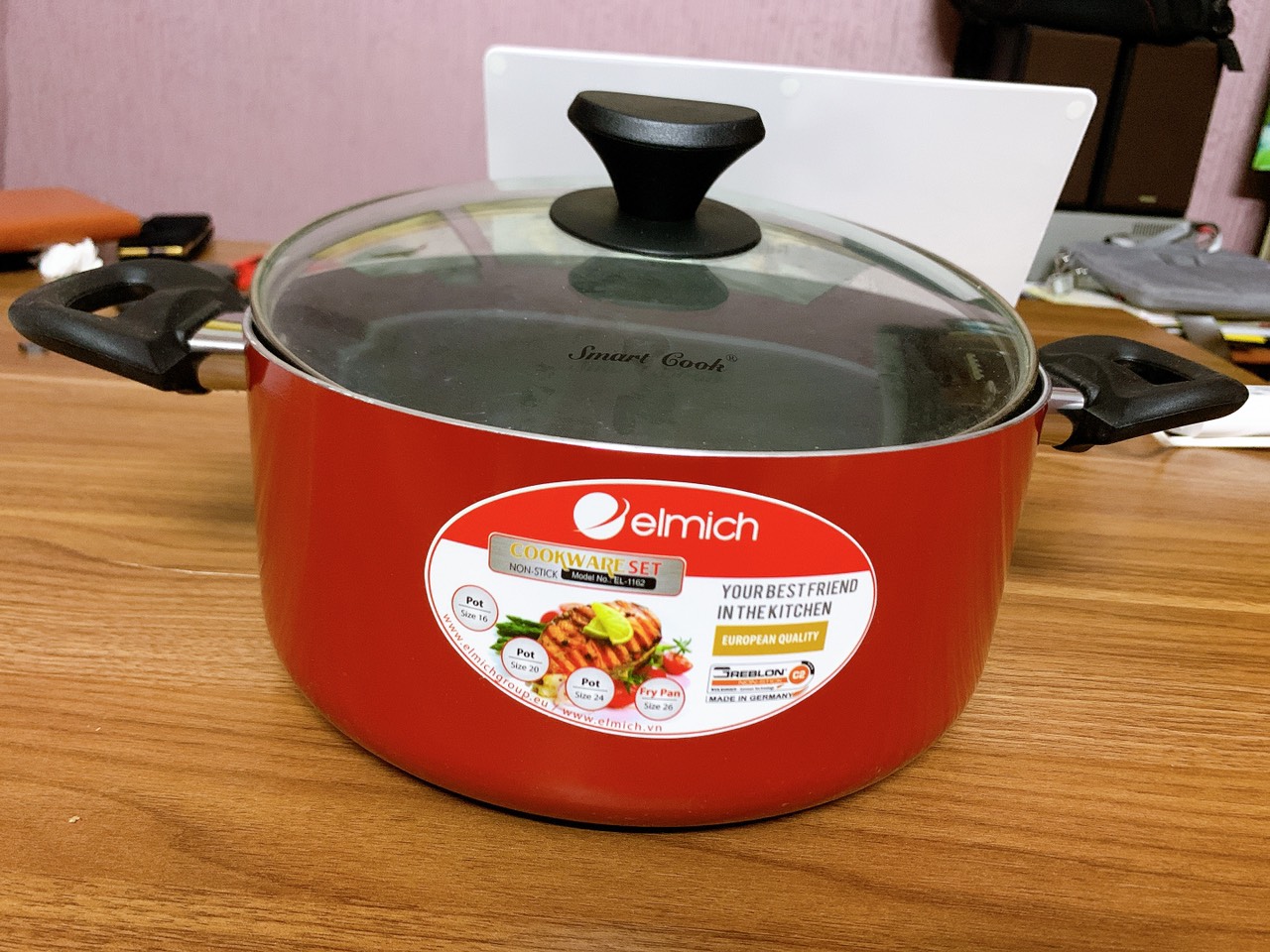 Nồi Elmich chống dính đáy từ size 24cm - Hàng KM