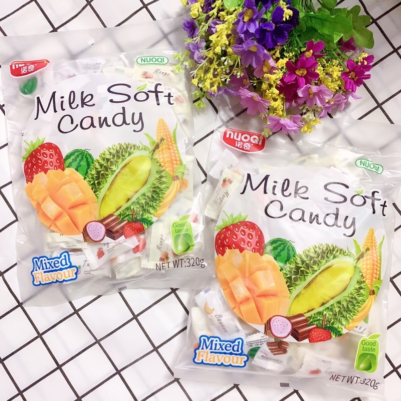 Kẹo trái cây milk soft candy thái lan 320g