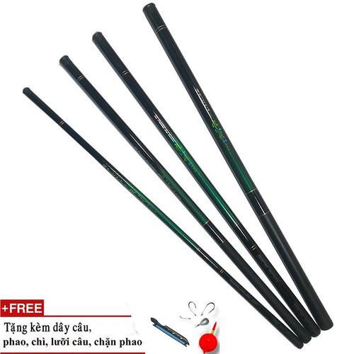 Cần Câu Tay Đơn cacbon giá rẻ - TẶNG cước,lưỡi.phao.quấn cươc