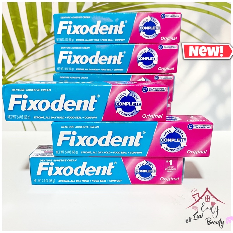 Keo dán hàm răng giả Mỹ Fixodent 68g