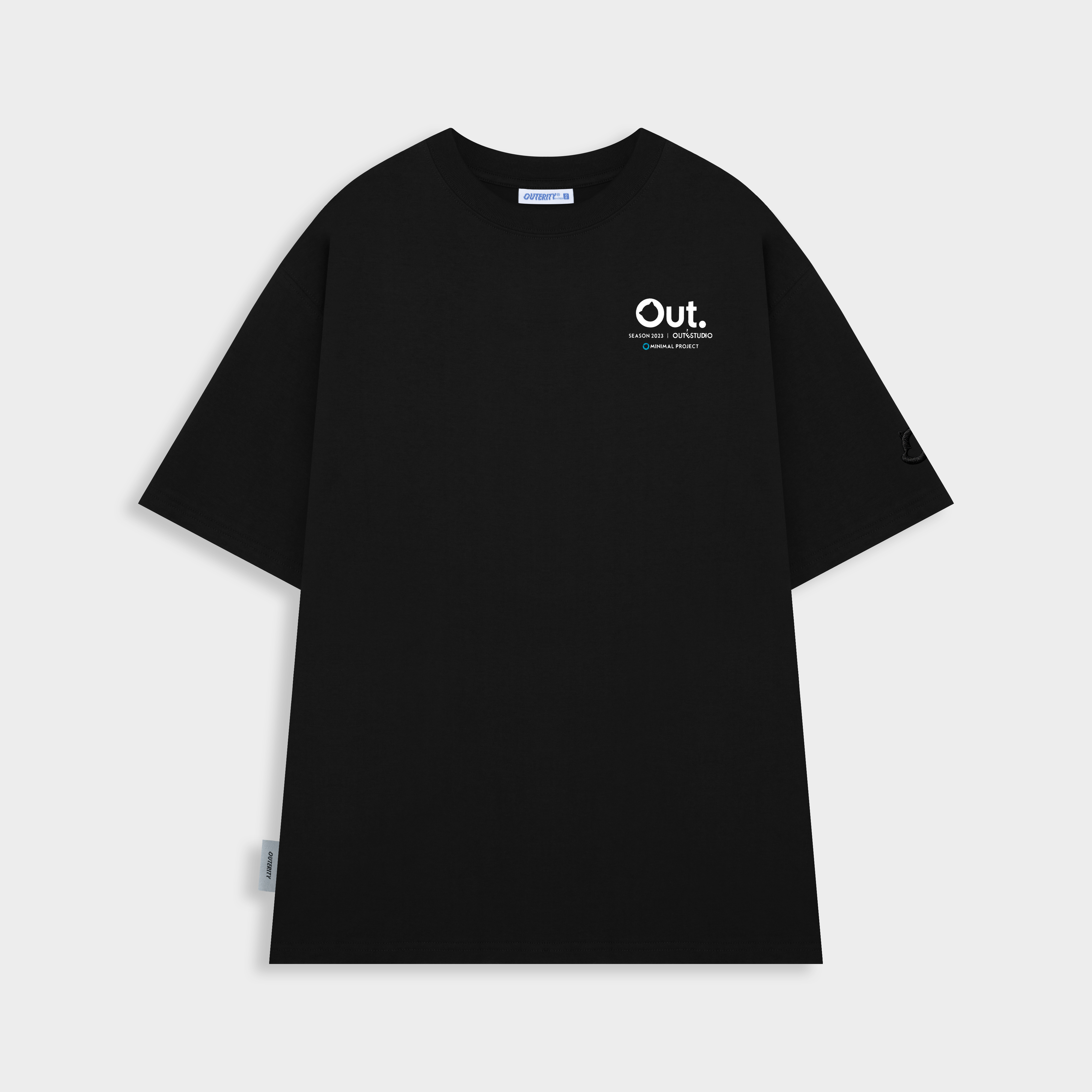 Áo thun nam nữ unisex outerity collection té / màu đen - ato1014