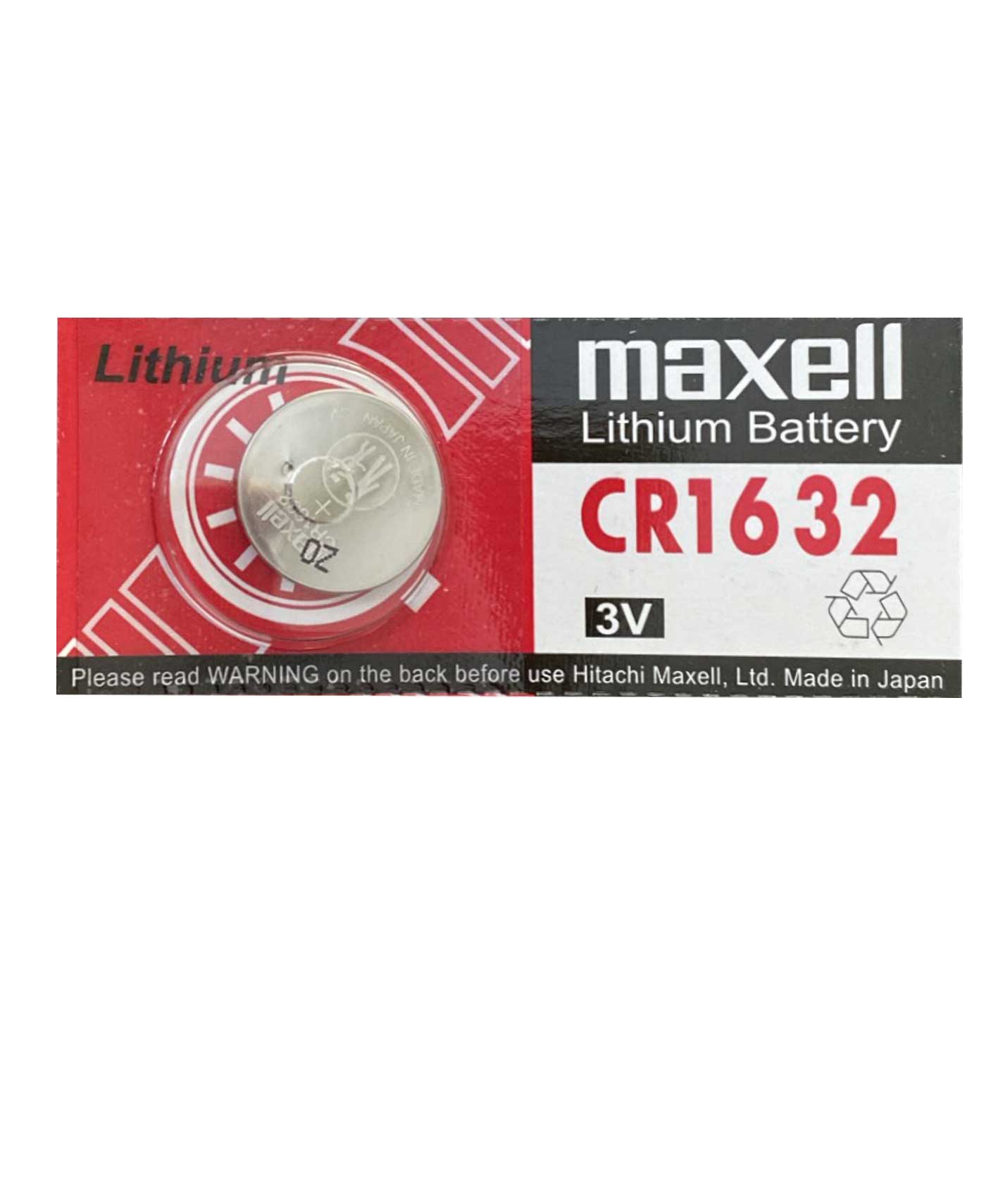 Pin Maxell CR1632 Pin đồng xu 3v lithium Maxell CR1632 140mAh made in