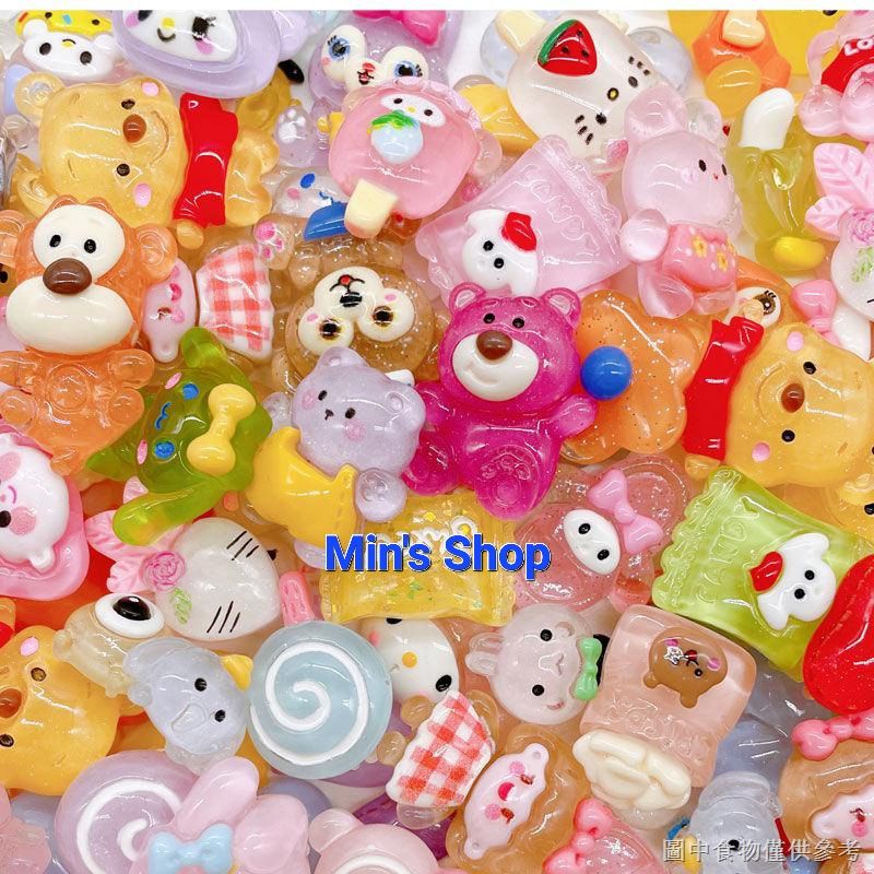 Set 100 Charm/center loại trong dùng làm phụ kiện tóc,slime