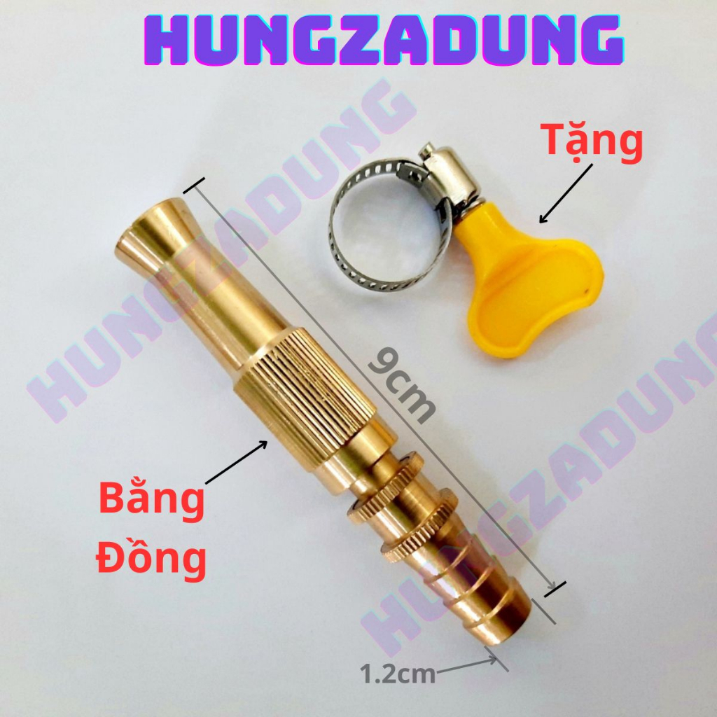 TĂNG KÈM ĐAI SIẾT INOX Vòi Rửa Xe , Vòi Rửa Xe Tăng Áp , Vòi Tưởi Cây , Vòi Tưới Cây Tăng Áp , Vòi Rửa xe , Đầu Vòi Rửa Xe Hutabi Hungzadung
