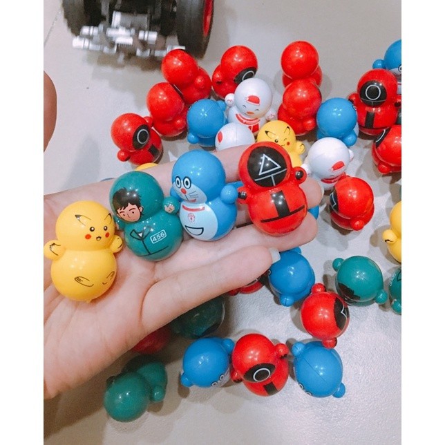 Lật đật squid game mini, đồ chơi lật đật mini cho bé cute dễ thương giá rẻ