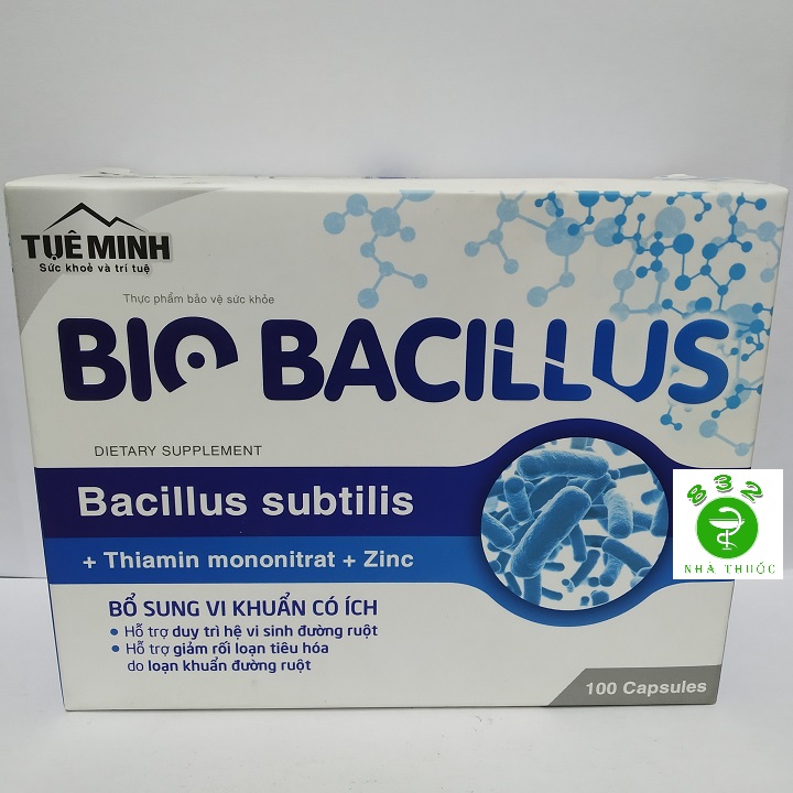 BIO BACILLUS - Hỗ trợ duy trì hệ vi sinh đường ruột hộp 100 viên