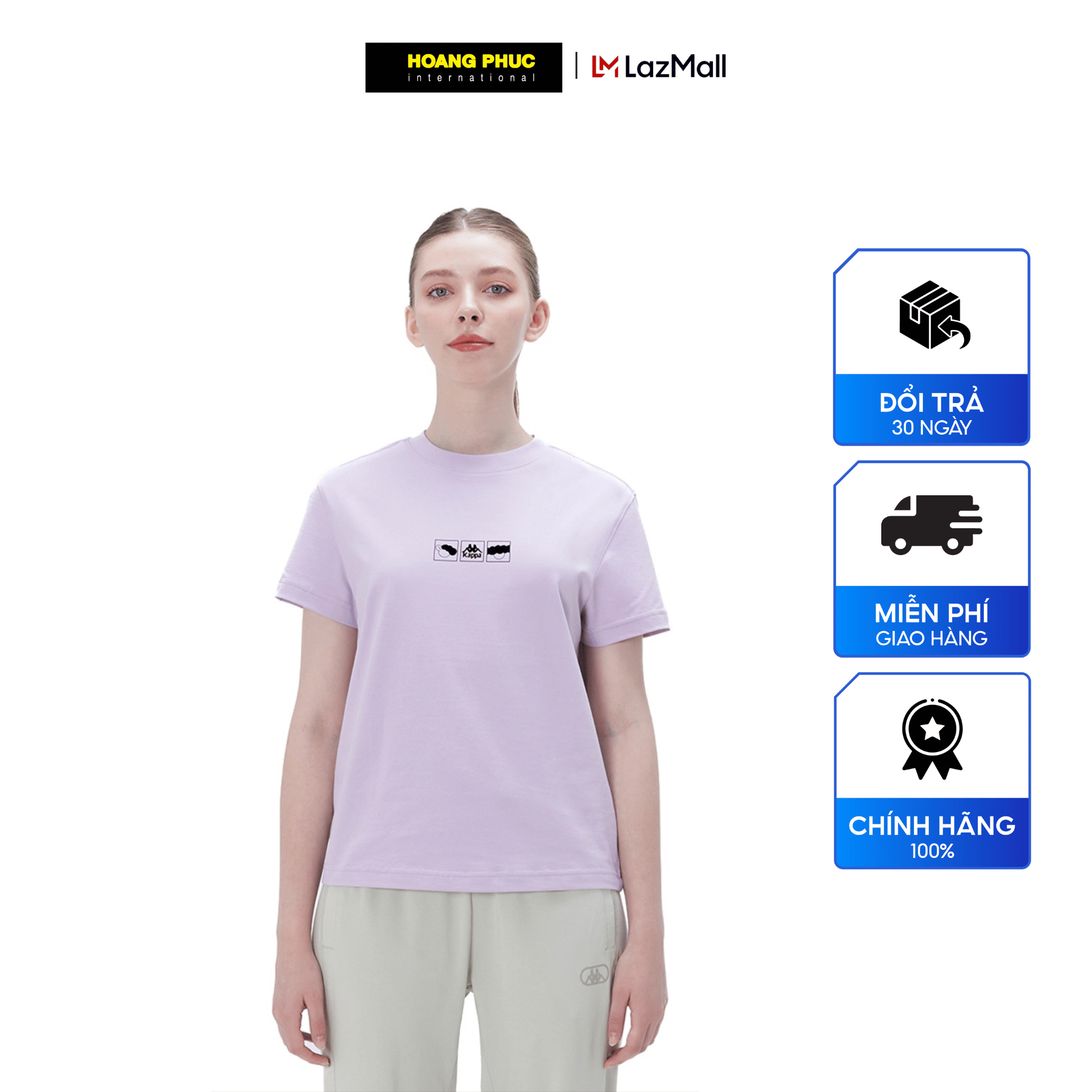 Áo thun nữ KAPPA chất liệu thoáng mát, cá tính K0C42TD65