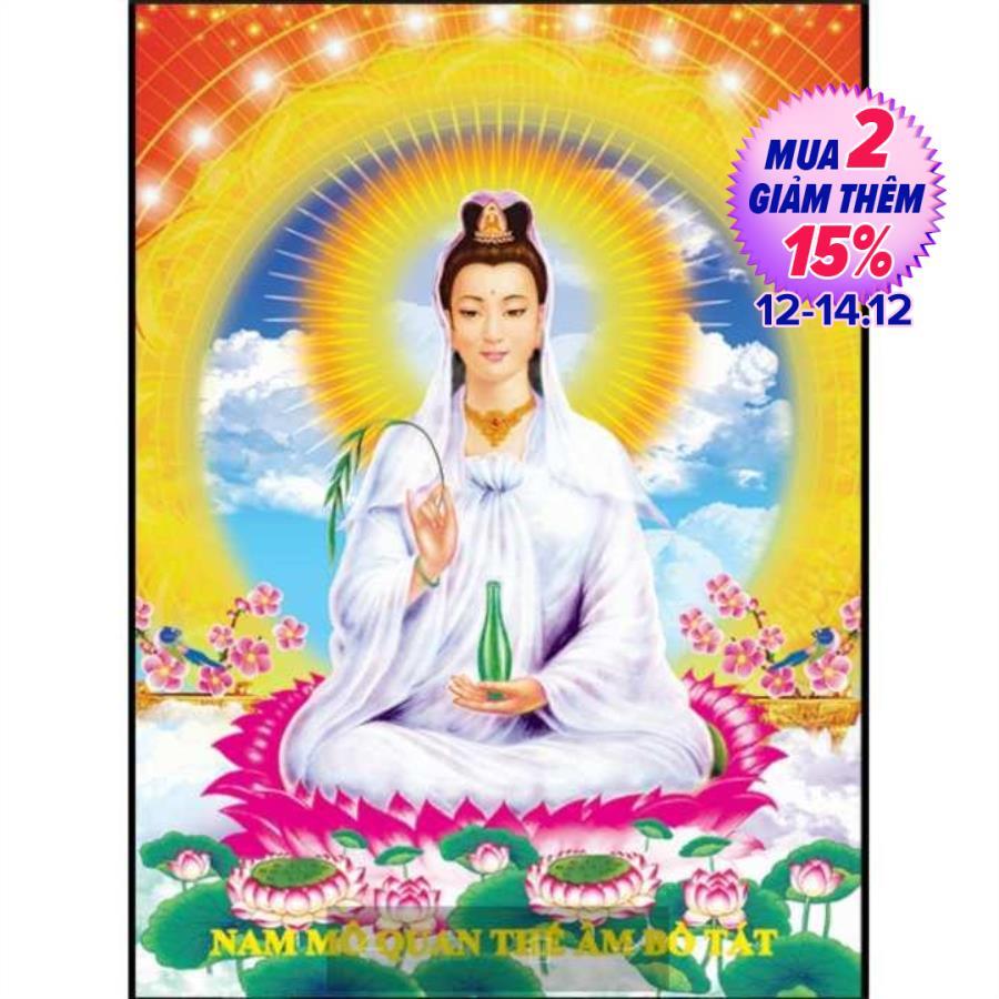 Tranh đính đá quan âm 77571