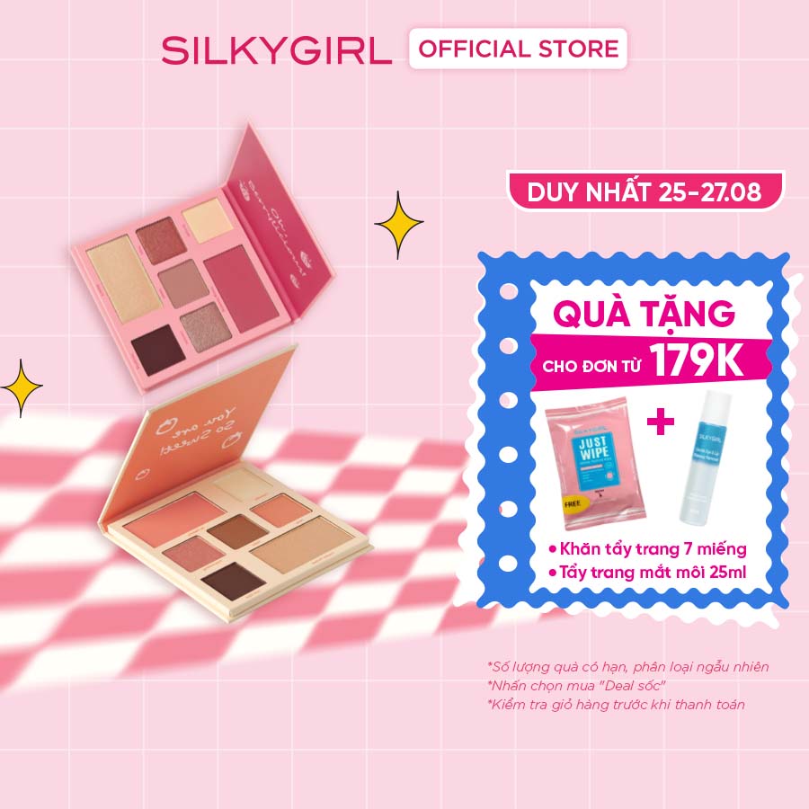 Bảng phấn mắt & mặt silkygirl eye & face palette 12,6g