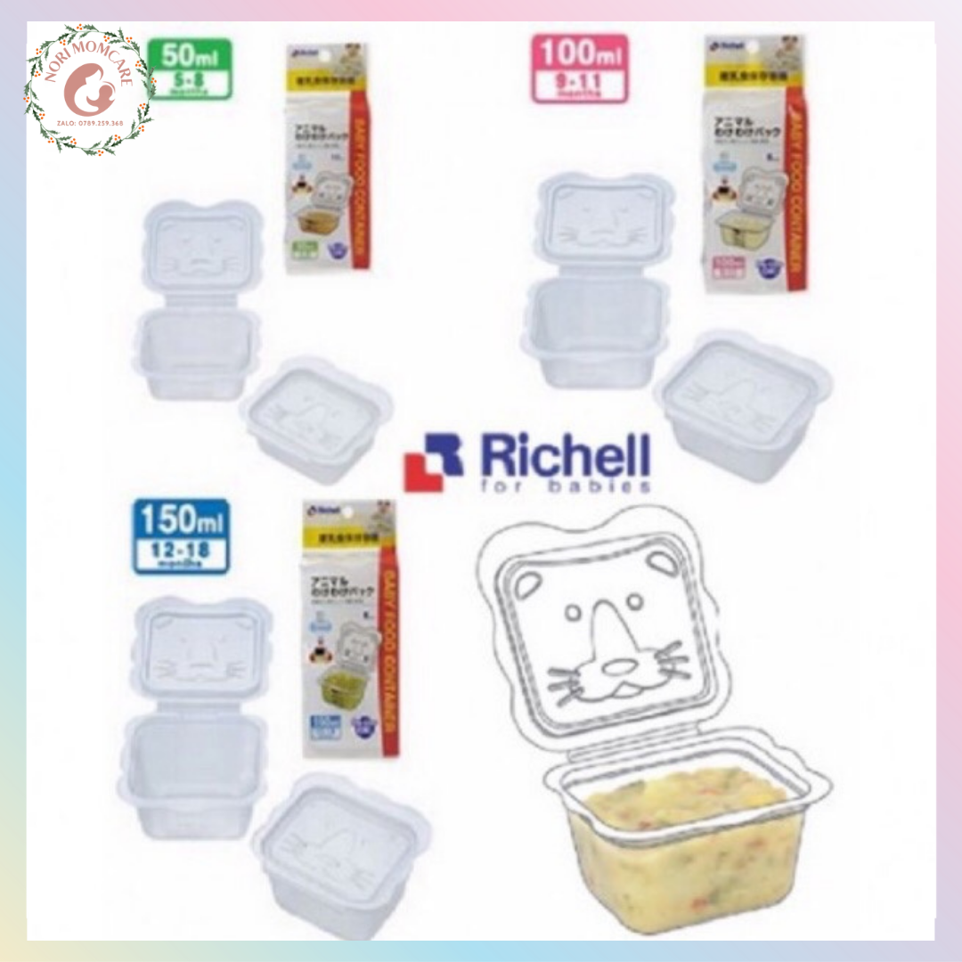 Khay trữ đông đồ ăn dặm cho bé richell nhật