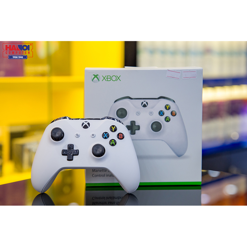 Tay cầm chơi game xbox one s trắng siêu lướt