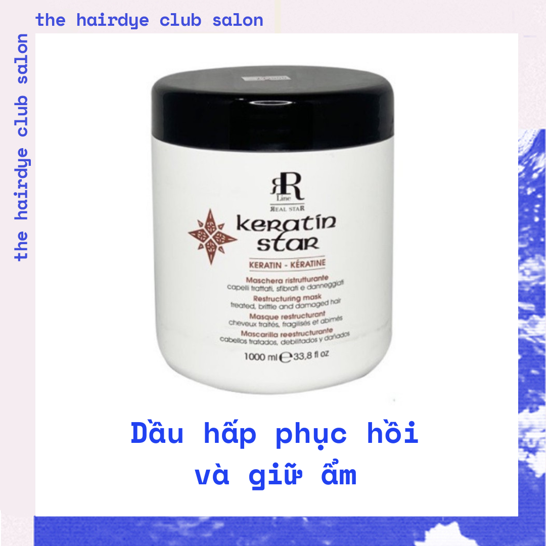 Dầu xả hấp lạnh Haarmaske RR Line Keratin Star