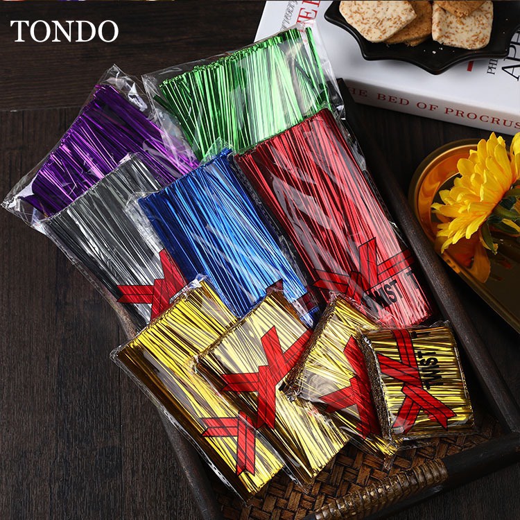 Túi dây kẽm, thiếc 800 dây 10cm buộc túi buộc hoa buộc quà buộc nơ