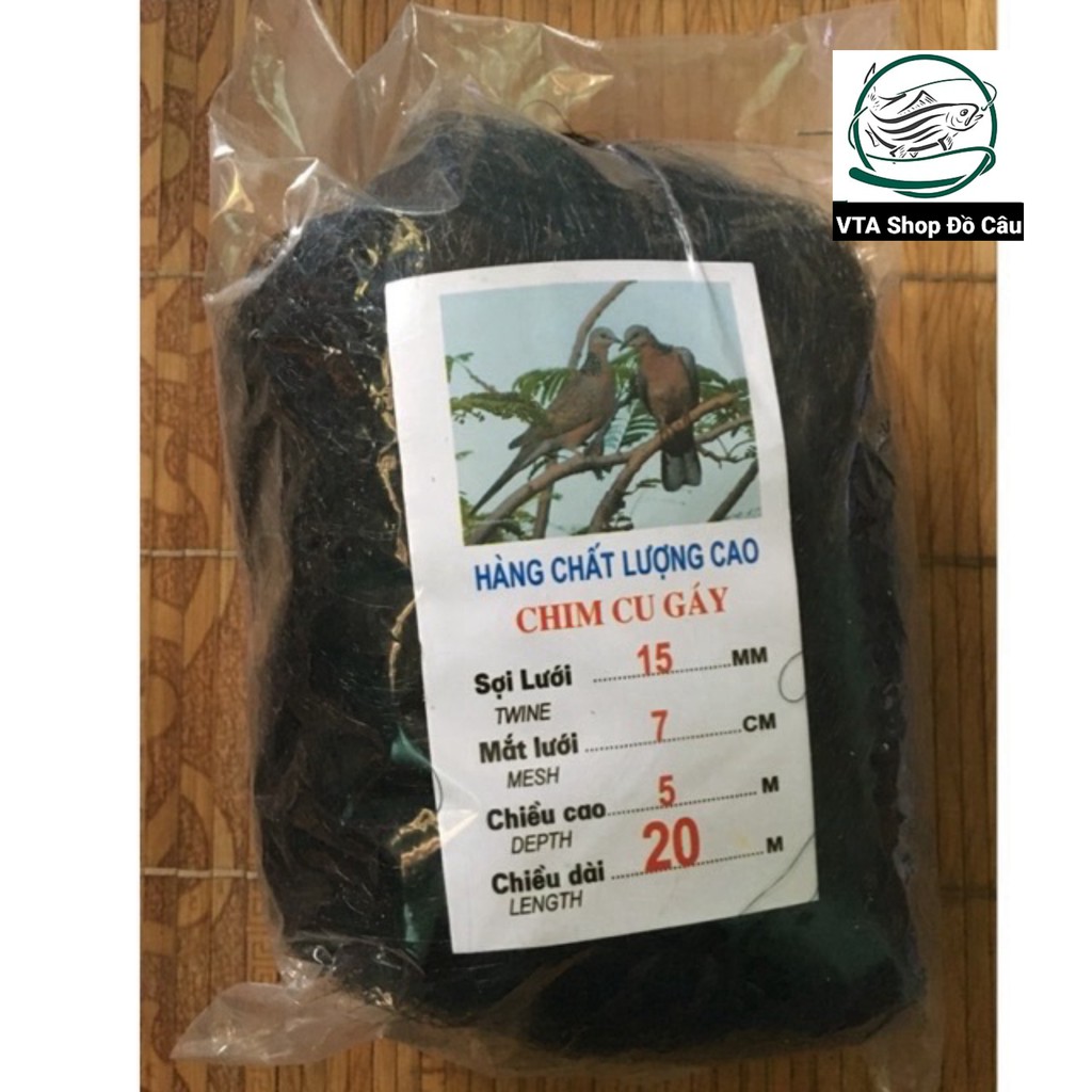 lưới bắt chim 6cm cao 6m dài 100m bắt cu gáy bắt các loại chim to hàng thái lan cực nhậy
