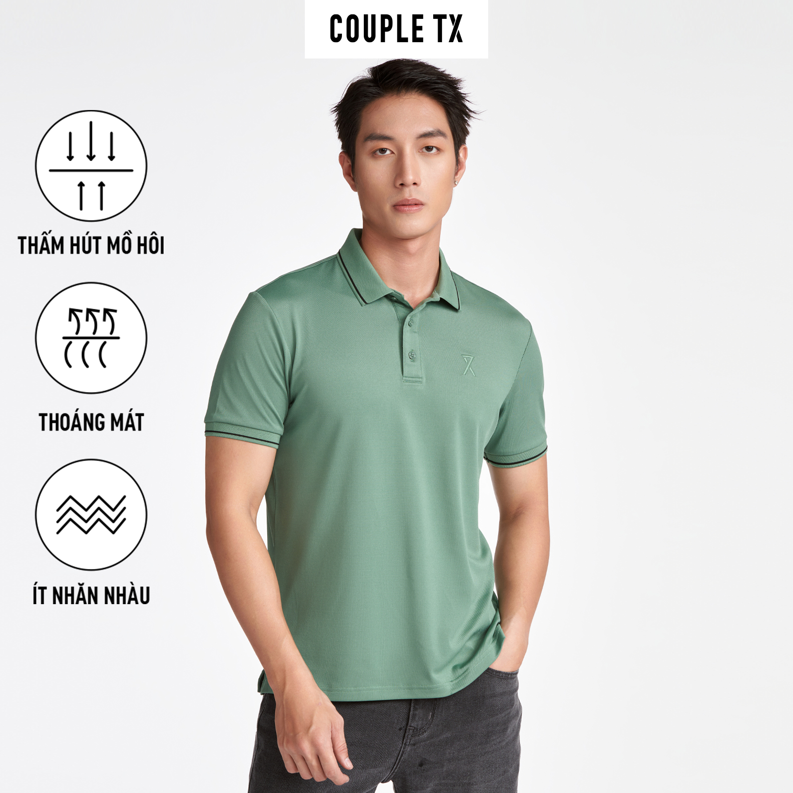 Couple tx - áo polo nam basic regular fit mpo 1038