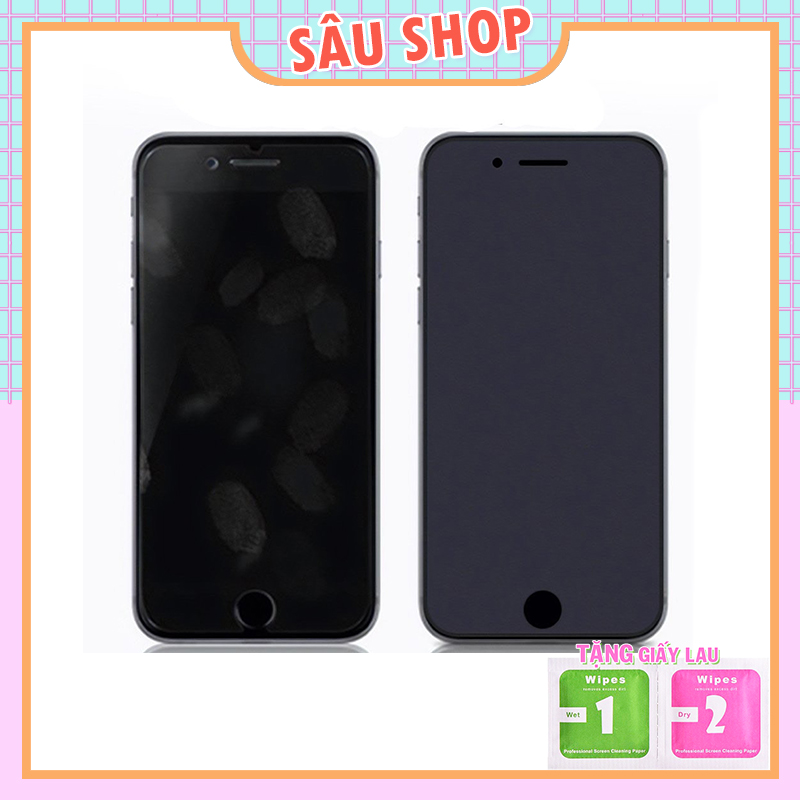 Kính Cường Lực Full Màn Chống Vân Tay AG 6/6s/7/7plus/8/8plus/plus/x/xr/xs/11/12/pro/max Sâu Shop