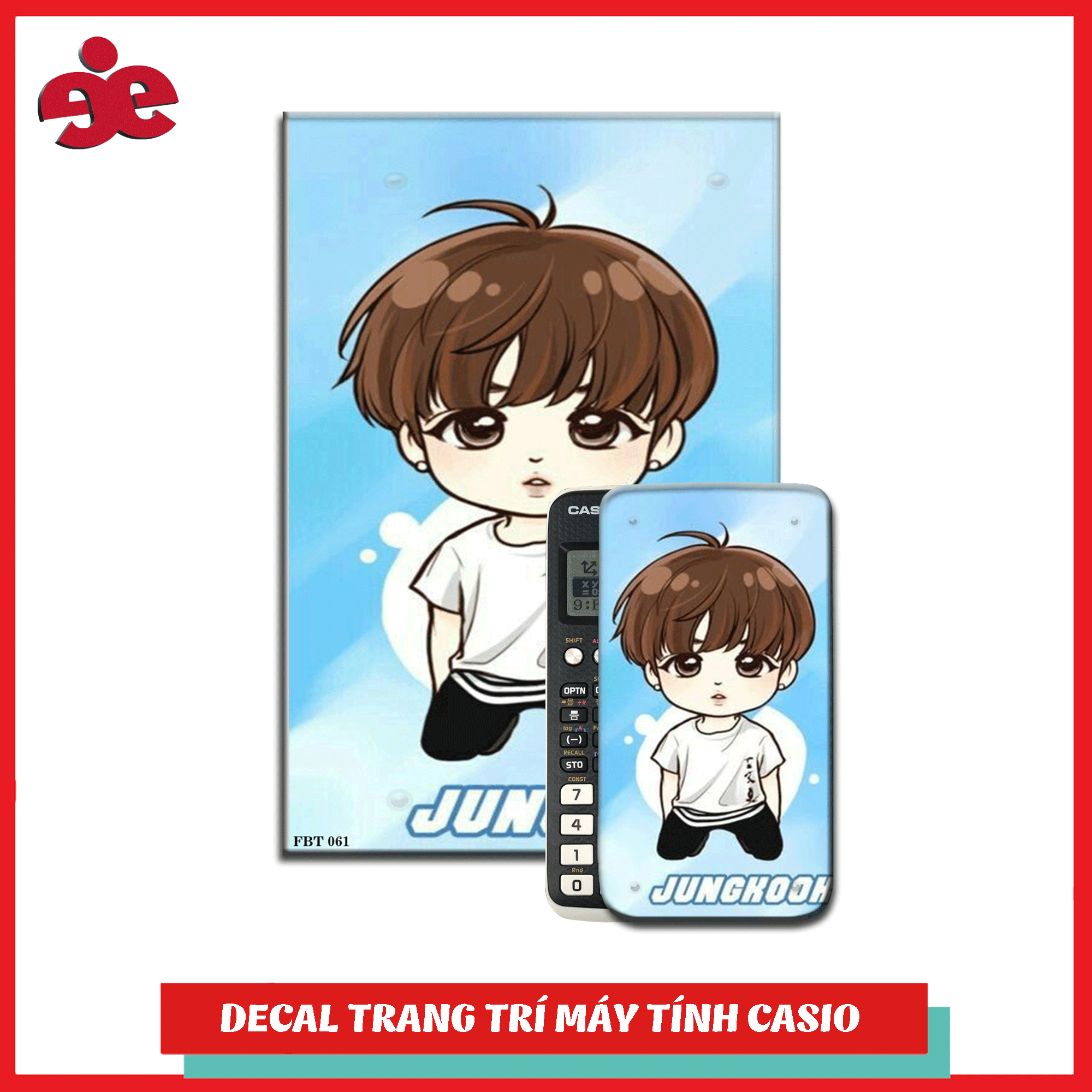 Decal máy tính casio fan bts 061