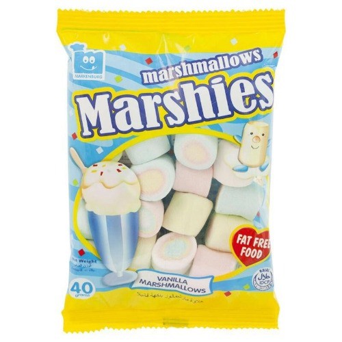 Kẹo Bông Gòn Marshmallow Marshies Hương Vanilla Gói 40g