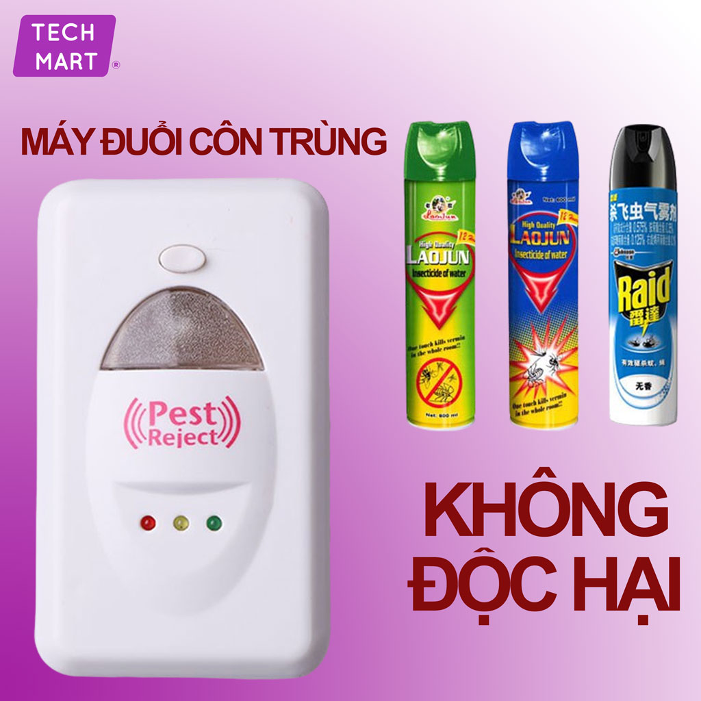 Máy đuổi côn trùng pest rejet , xua đuổi muỗi và 1 số loại côn trùng  khác hiệu quả. với  thiết kế nhỏ, tiện lợi  an toàn khi sử dụng.  sản phẩm còn có thể dùng làm đèn ngủ . hiệu quả sau 15-30 ngày sử dụng   liên tiếp