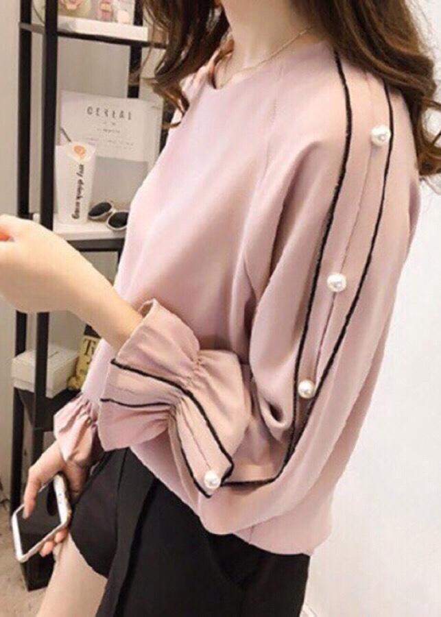 [HCM]Áo Kiểu Viền Tay Xinh Đẹp