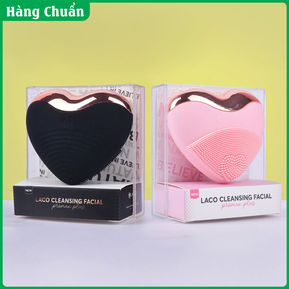 Hàng Chuẩn - Máy rửa mặt Chính hãng Laco 2021 - Massage da mặt làm thon gọn cằm - Sạc điện cầm tay tiện lợi - Quà tặng