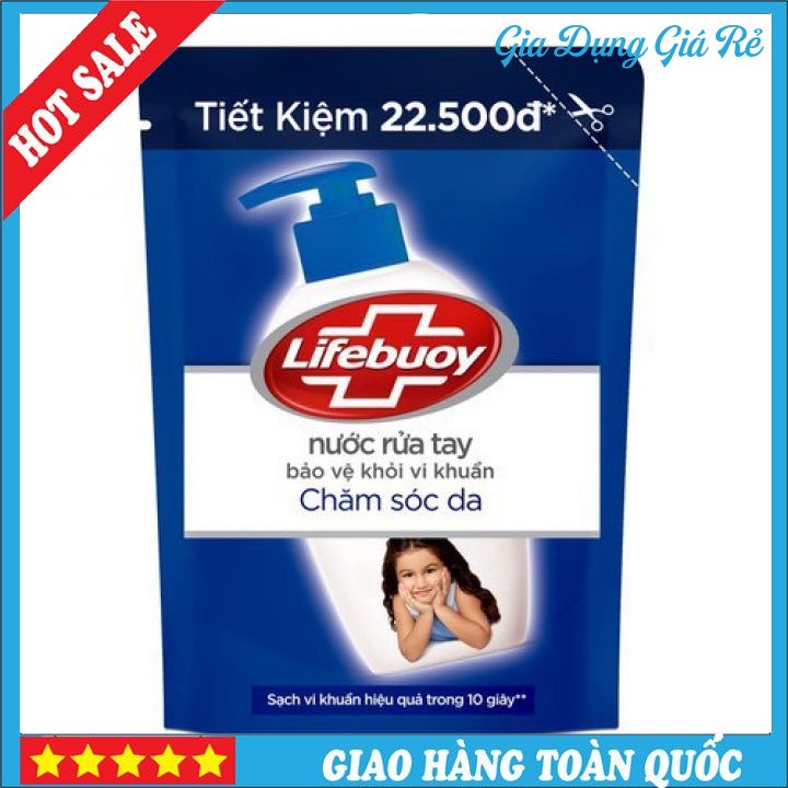 Combo 2 túi nước rửa tay lifebuoy chăm sóc da ,nước rửa tay diệt khuẩn