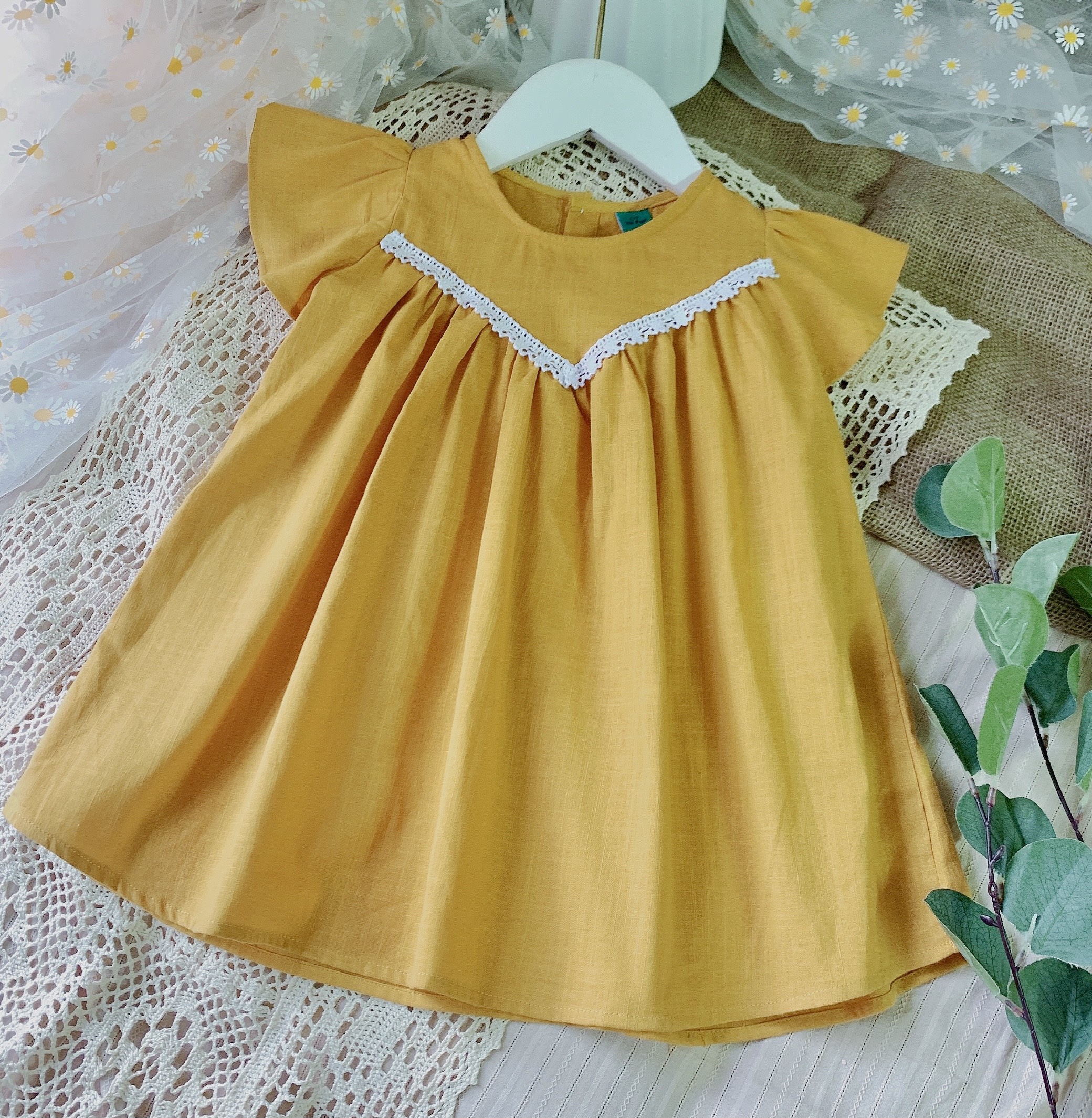 Đầm cho bé gái dáng xoè từ 1 đến 8 tuổi O.P kids