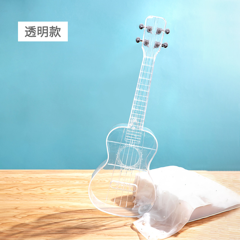 Đàn Ukulele Soprano Pha Lê Trong Suốt Màu Trơn WOIM 33A15