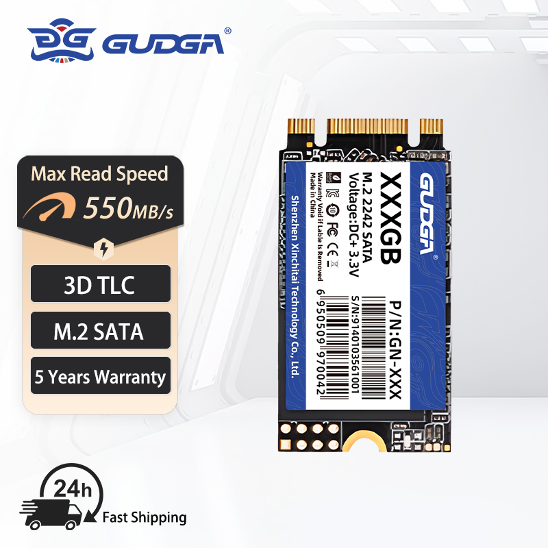 GUDGA SSD M2 SATA 22X42mm M.2 NGFF 128GB 256GB 512GB 1TB Internal Solid Hard State Drive Hard Disk For Laptop Desktop Notebook
