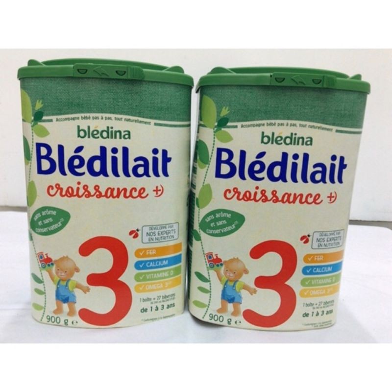 Sữa Bột Blédina Bledilait Growth Số 3 900g (1-3 Tuổi) (LON)